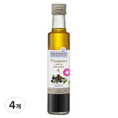 바이오플래닛 유기농 올리브 앤 발사믹 드레싱, 250ml, 4개