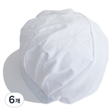 네오 반망사 위생모자, 화이트, 6개