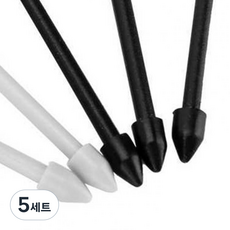 구스페리 갤럭시 spen 펜촉 교체형 블랙 3p + 화이트 2p + 집게 세트, 혼합색상, 5세트