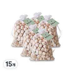 친환경편백아트 편백칩 방향 주머니 대, 150g, 15개