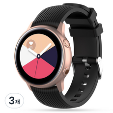 I AM PANDA Galaxy Watch 運動果凍錶帶 20mm, 黑色