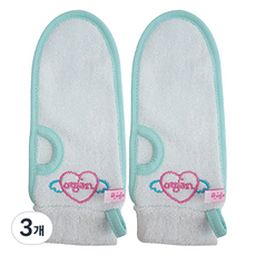 오션타올 손목을 잡아주는 작은손 장갑타올, 3개