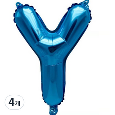 Pang Party 字母氣球 Y 40cm, 4個, 藍色