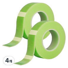 알로데 컬러 나노 매직 양면테이프 5cm x 3m, TYPE16 그린, 4개