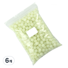 씨타임 야광 낚시구슬 원형말랑 6mm, 형광, 6개