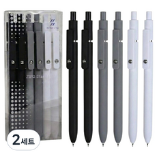 ZENNYTH 贊仕 快乾Daowans中性筆 Monotone 6件組 0.5mm, Monotone(筆身), Black(墨水), 2套