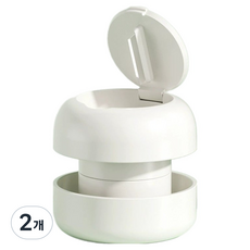 雅緻空間 多功能便攜式藥品粉碎機 白色, 2個