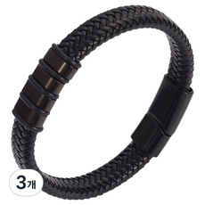 퍼스트리버 감성 패션 팔찌 4단추 21cm, 3개