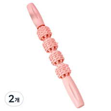 Flexwell 舒緩按摩小腿大腿滾輪棒, 櫻花粉, 2個