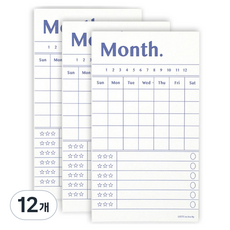 PAPERIAN List to Live By 便條紙, 80入, 月, 12個