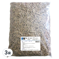 BM 松木砂 20LB (9kg x 3袋) 崩解型貓砂 天然松木 貓砂, 松木