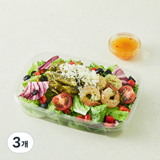 꾹쿡 바질페스토 & 쉬림프 샐러드파스타, 220g, 3개