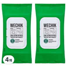 위칙 섬유유연 건조기시트 AM7 가든 본품, 80매, 4개