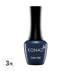 코나드 컬러 젤 폴리쉬, CG080 새틴네이비, 10ml, 3개