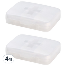 Luneon 多用途便攜式藥盒 白色, 4個