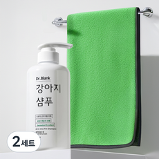 닥터블랭크 강아지 저자극 샴푸 블랙베리향 + 퀵드라이 목욕타올 세트, 2세트