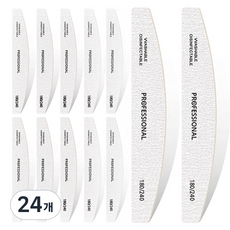 O-ON 專業拋光半月形砂條 180 / 240號, 24個