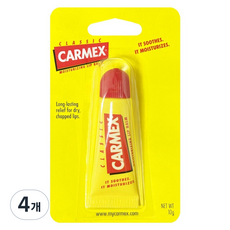 Carmex 小蜜媞 經典保濕軟管護唇膏, 經典, 10g, 4個