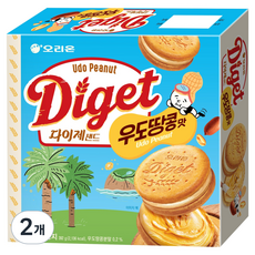 ORION 好麗友 Diget Sand 維他棒花生口味 8入, 2個, 392g