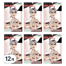 萬聖節臉部紋身貼紙, F 白色護士, 12個