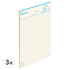 motemote 三麗鷗角色 筆記紙, 方格帕恰狗, 3個, 40張