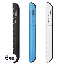 misoro 3000多功能筆剪刀 3種組 2217, 黑色, 藍色, 白色, 6套