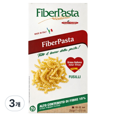 파이버파스타 푸실리, 250g, 3개