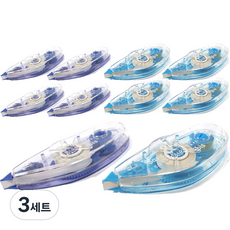 아이비스 베이직 앤 심플 수정테이프 2종 x 5p 세트, 하늘색, 남색, 3세트
