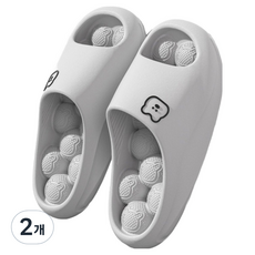 Barom Mall 浴室用指壓拖鞋 255~260cm, 2個, 灰色