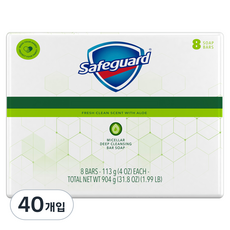 세이프가드 비누 알로에향, 113g, 40개