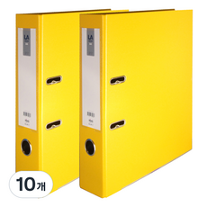 위즈오피스 LA 레버아치바인더 민 7cm, 10개, 옐로우