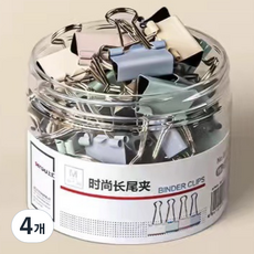 라이크존 더블클립 파스텔, 19mm, 40개입, 4개