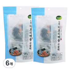 바다소리 진한 디포리해물 국물팩, 120g, 6개