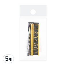 아트사인 프라이스칩 스탠드 가격 안내판 66 x 16 x 17 mm, 금색, 5개