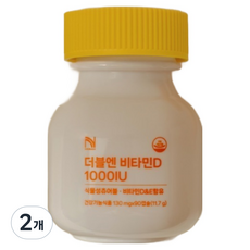 DOUBLEN 비타민D 1000IU 11.7g, 2개, 90정