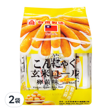 北田 蒟蒻糙米捲 蛋黃, 160g, 2袋