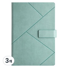 Madakkumi 商務辦公用高級筆記本 A5日誌 A款, 05 藍色, 3個