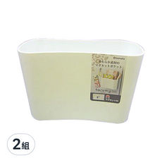 inomata tarumy寬型磁鐵置物盒W Set 3件組，尺寸約14.4x5.9x9.6公分，材質：聚乙烯(PE)、磁鐵，日本製, 單一顏色, 2組