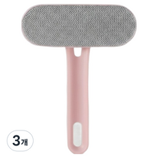 몰투데이 의류 반려동물 털 브러쉬 먼지 제거기, 핑크, 3개