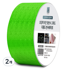 Laon 超強力夜間反光高亮度多用途膠帶, 綠色, 2個