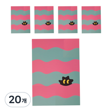 몬스타 물결 10칸 노트, 민트, 20개