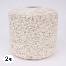 Gongjakpyo 純棉筒紗12股毛線, 無色, 2個