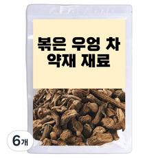 볶은 우엉 차 약재 재료, 300g, 6개, 1개입