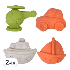 모래놀이 몰드 틀 4종 세트, 교통수단, 300g, 2세트