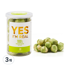 골드로니 반려동물 예스아임리얼 생생 건조간식, 방울양배추 트릿, 40g, 3개