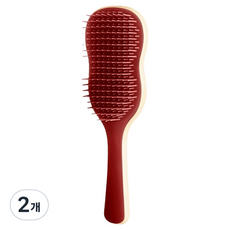 Alwaily 柔軟梳齒髮梳 頭皮按摩梳 TSP2583, 2個, 紅色