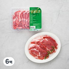 생생포크 한돈 무항생제 목심 구이용 (냉장), 500g, 6팩