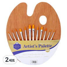 Citonic 調色盤 + 美術畫筆12種套組, 2套