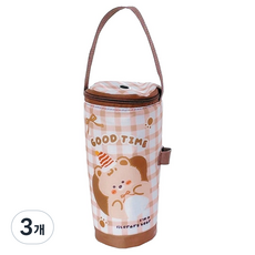 Beaurator Rangti 保溫保冷水瓶袋, 3個, 棕色 + 熊