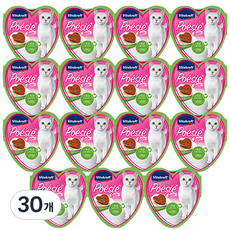 비타크래프트 고양이 포에시 하트 주식캔 젤리, 혼합맛(치킨/캣그라스), 85g, 30개
